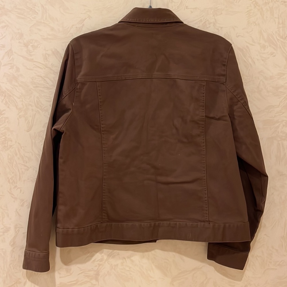 Appleseed's Brown Cotton Buttoned Jacket Size L - Picture 5 of 6